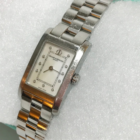 ✅Reduced BAUME & MERCIER HAMPTON DIAMONDS MOP SS - Picture 6 of 8